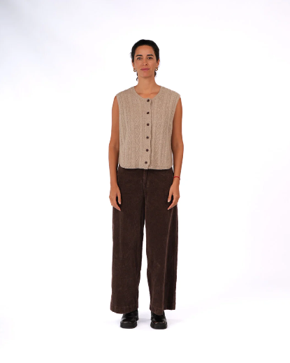Montaigne - Luella - Cable Knit Pure Lambswool Vest