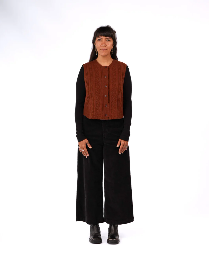 Montaigne - Luella - Cable Knit Pure Lambswool Vest