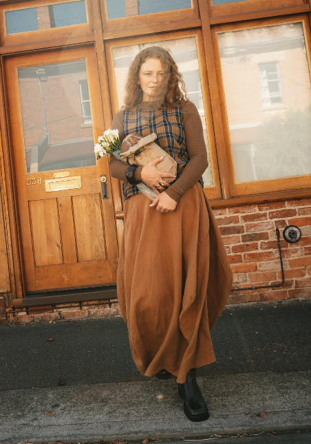 Montaigne - Lavigne - French Linen Asymmetrical Skirt