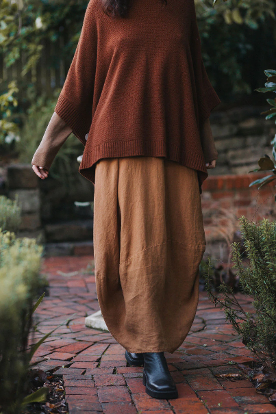 Montaigne - Lavigne - French Linen Asymmetrical Skirt