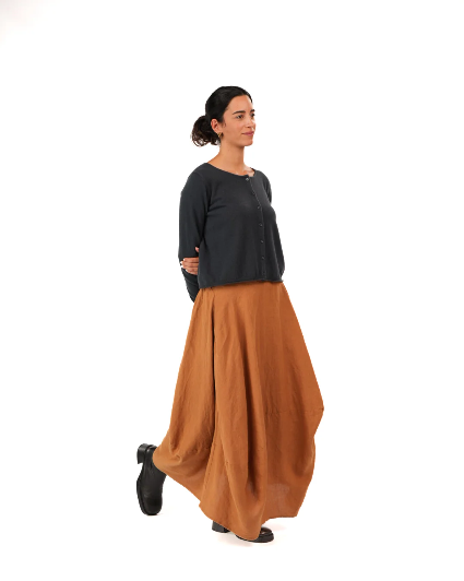 Montaigne - Lavigne - French Linen Asymmetrical Skirt
