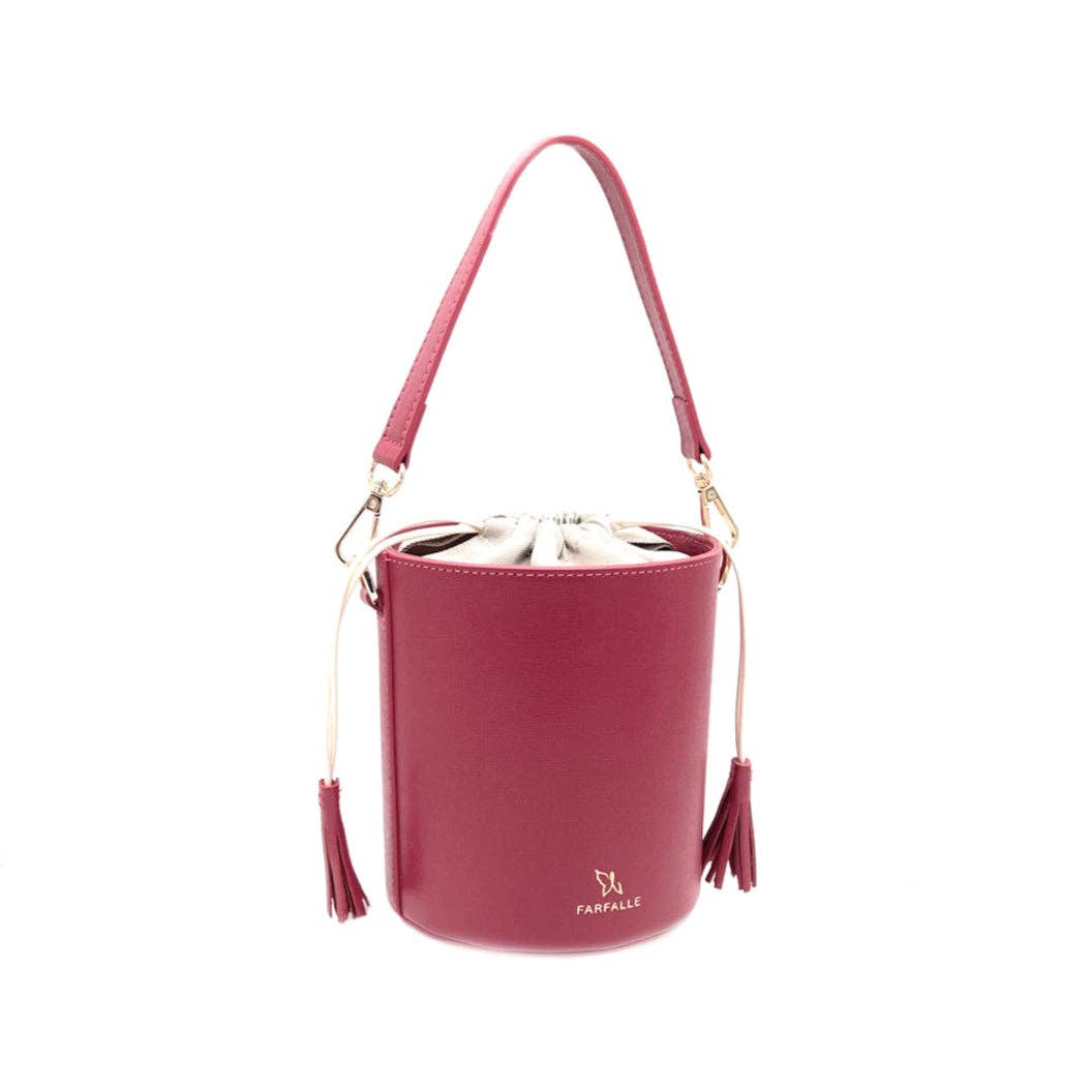 Genuine Leather Small Bucket Bag Italy - Various Colours