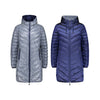 MOKE ‘Arnie’ Reversible 90/10 Down Coat - Moonlight / Navy Houndstooth - LAST - Size XXXXL