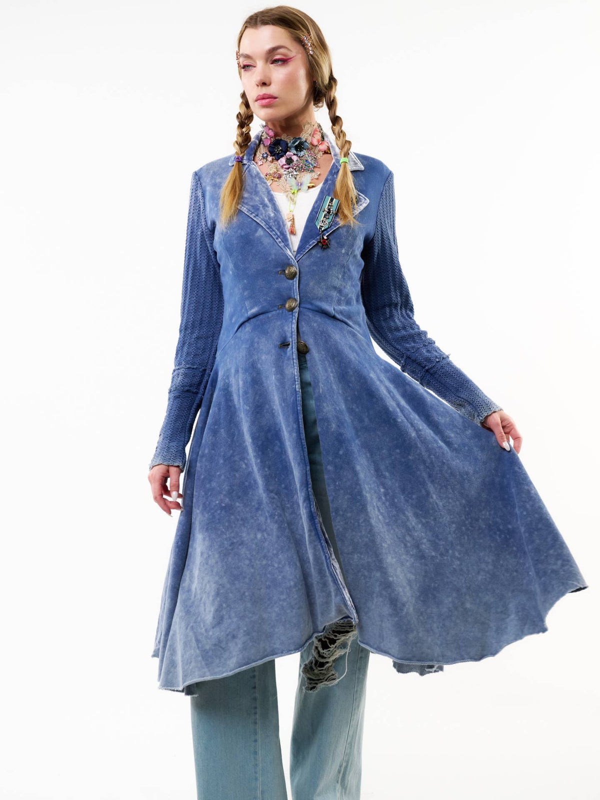 Aratta - Captain General Coat - Denim Wash Blue