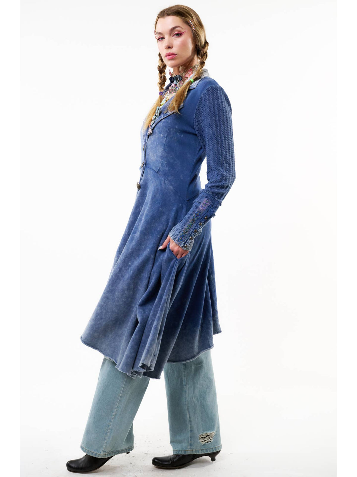 Aratta - Captain General Coat - Denim Wash Blue