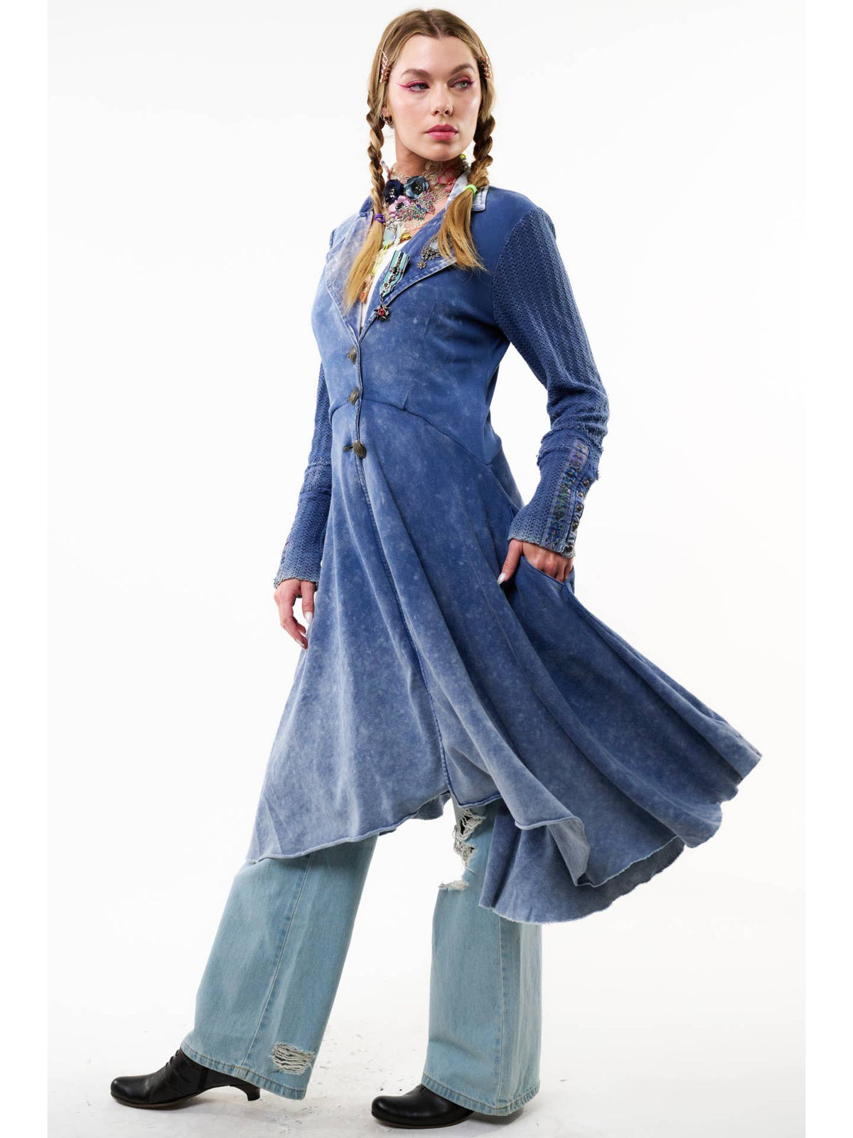 Aratta - Captain General Coat - Denim Wash Blue