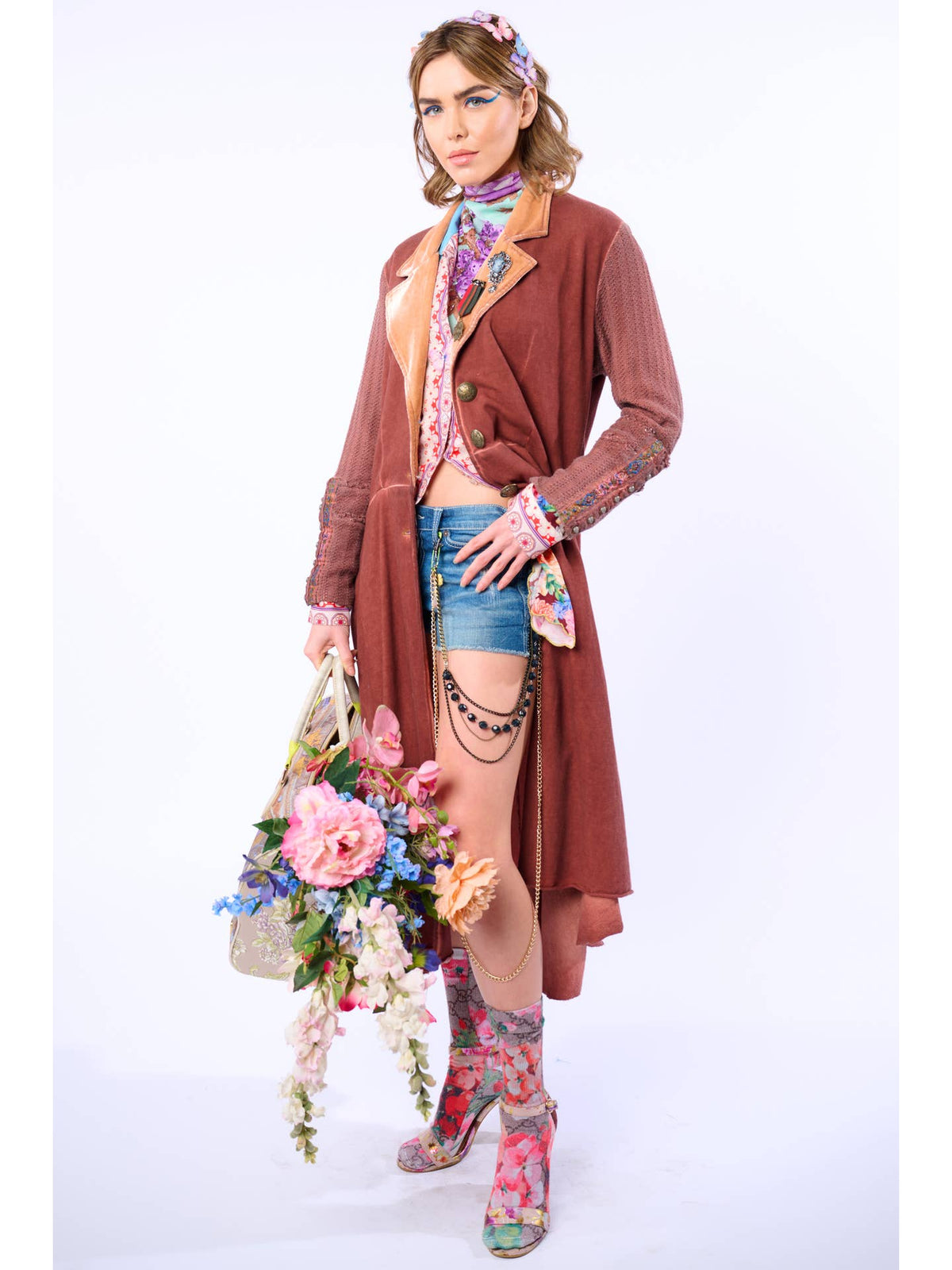 Aratta - ‘Captain’ General Coat - Mauve Wash