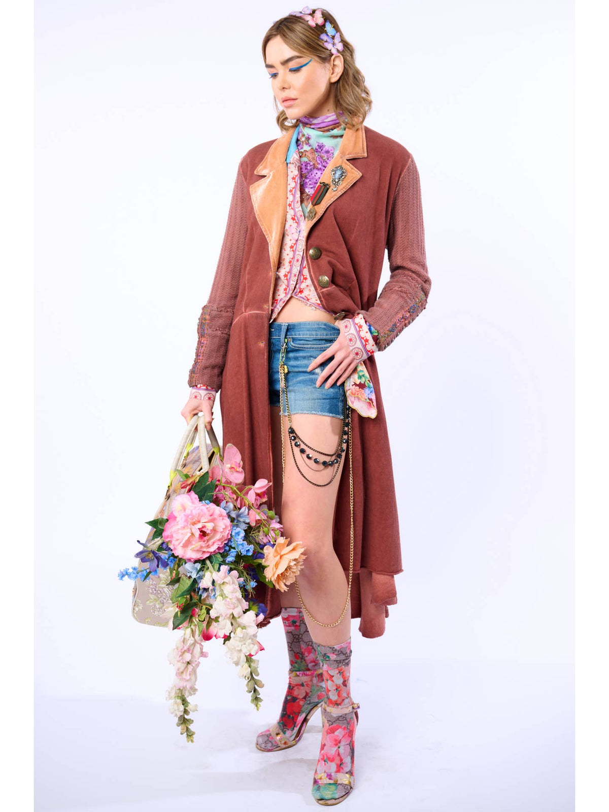 Aratta - ‘Captain’ General Coat - Mauve Wash