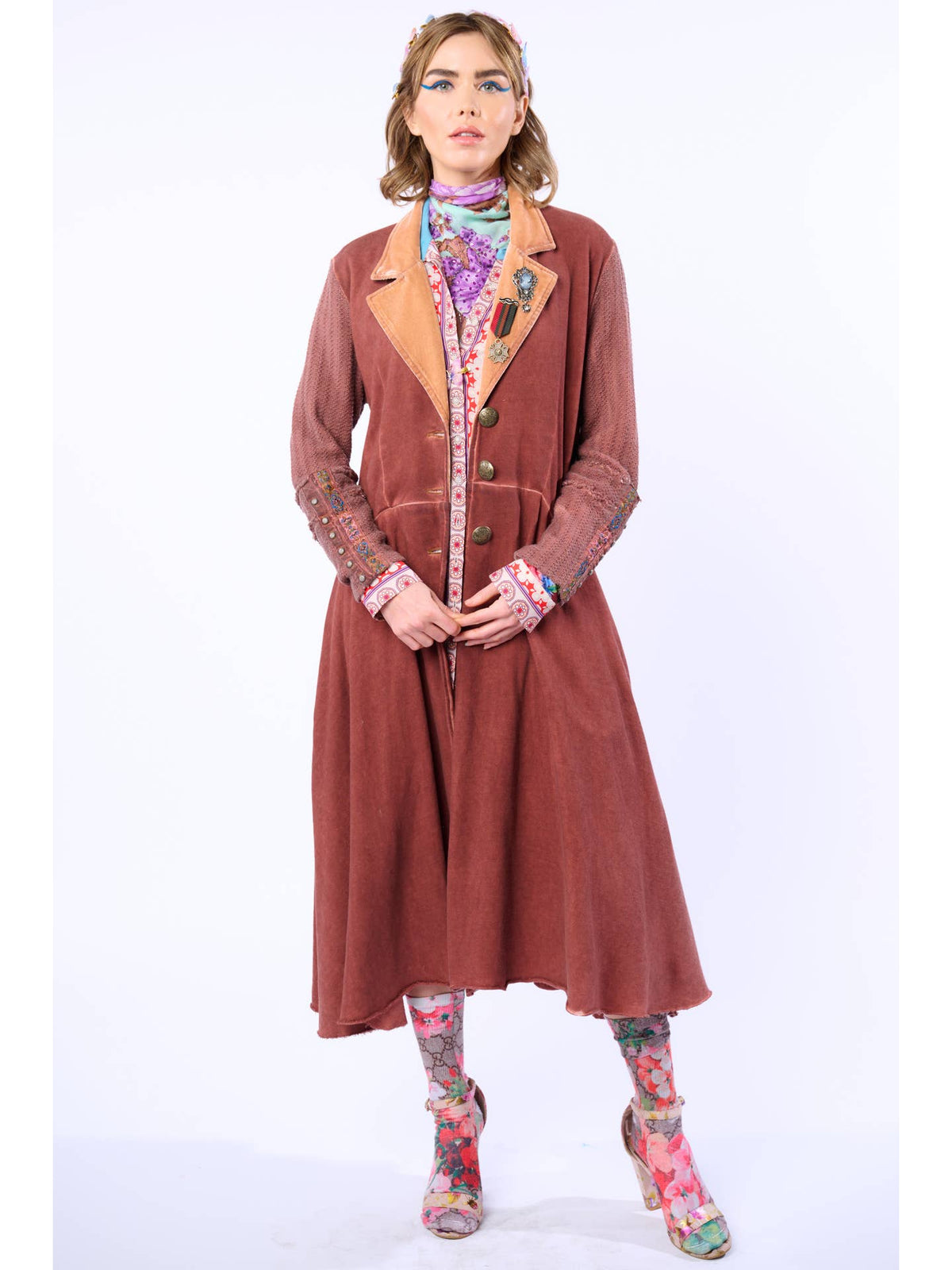Aratta - ‘Captain’ General Coat - Mauve Wash