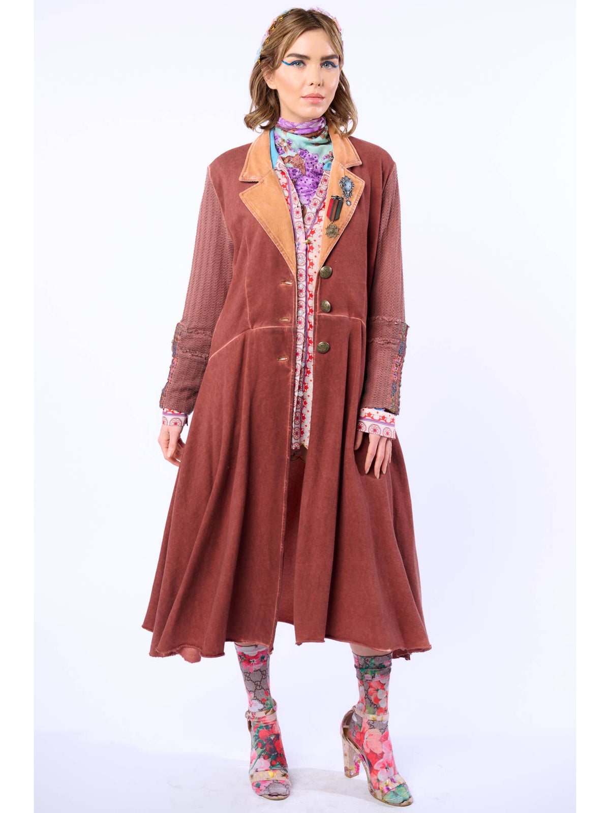 Aratta - ‘Captain’ General Coat - Mauve Wash
