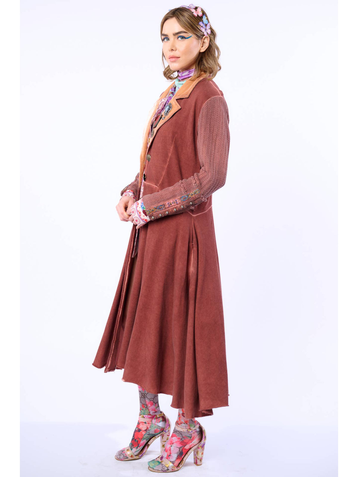 Aratta - ‘Captain’ General Coat - Mauve Wash