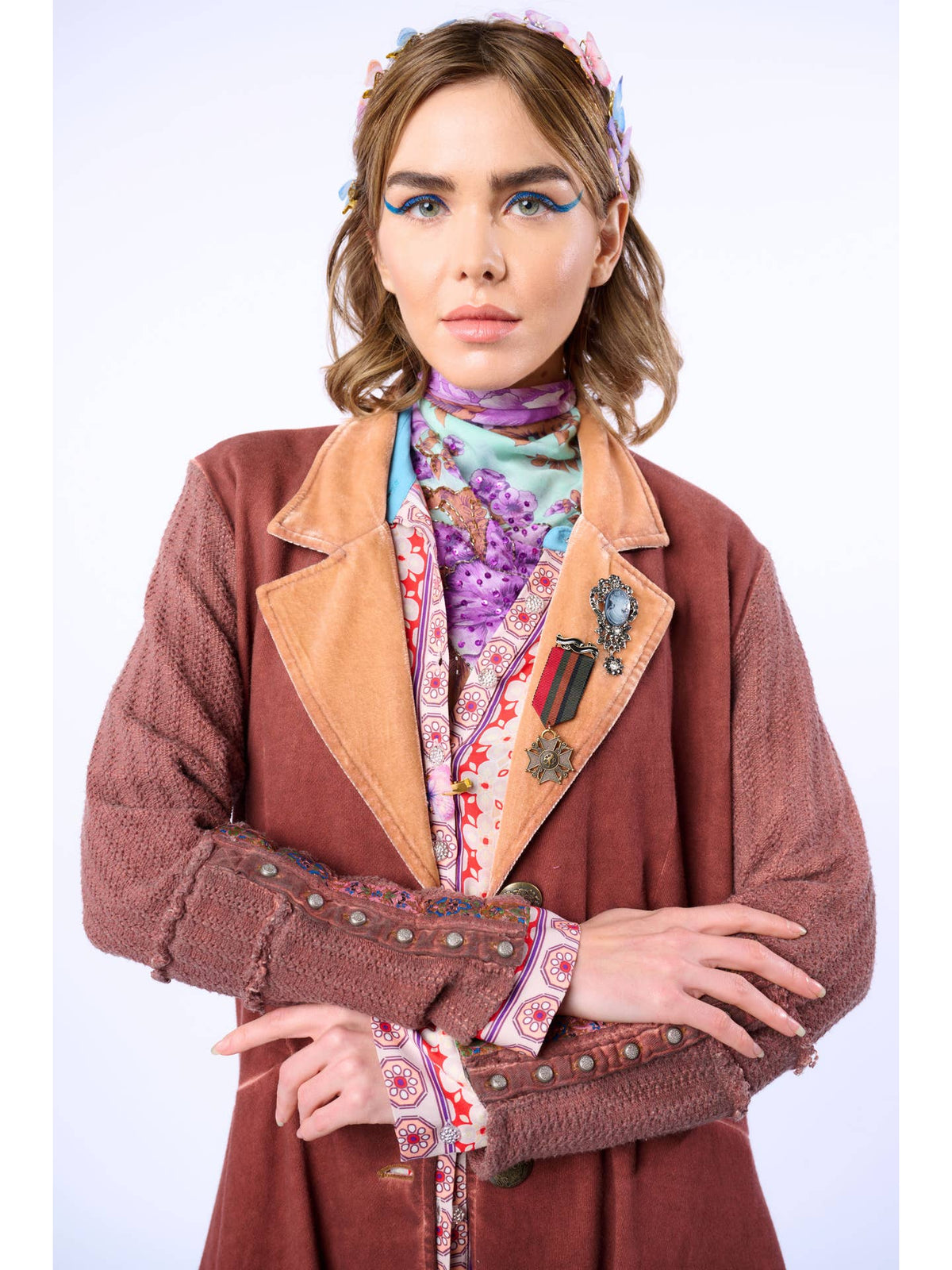 Aratta - ‘Captain’ General Coat - Mauve Wash
