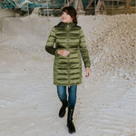 MOKE ‘Sarah’ 90/10 Packable Down Coat - Avocado