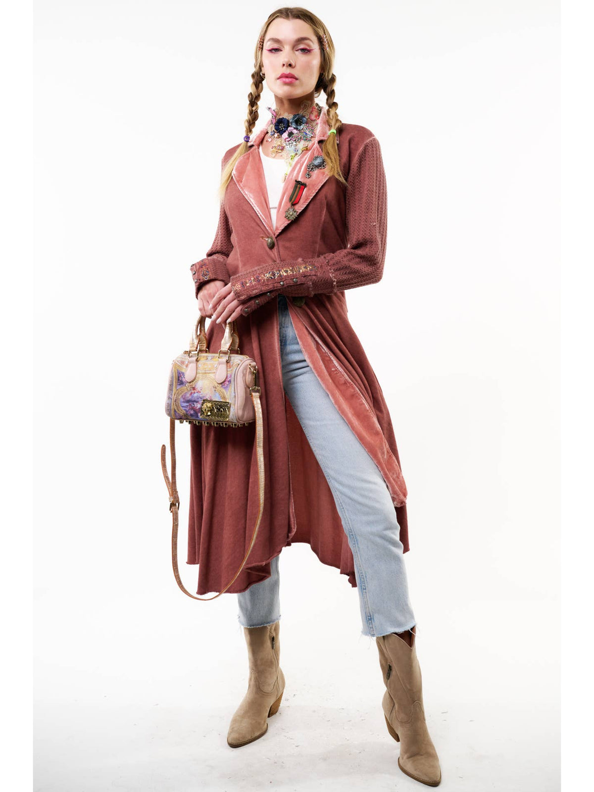 Aratta - ‘Captain’ General Coat - Mauve Wash