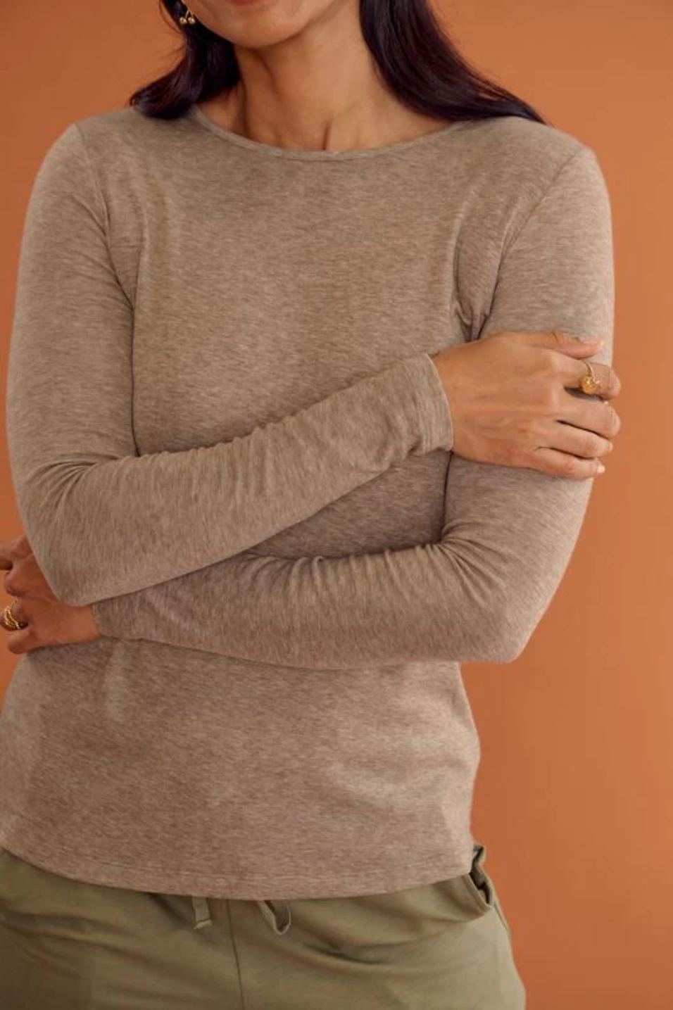 Bamboo Body - Sadie - Neck Bamboo/Wool Layering Knit