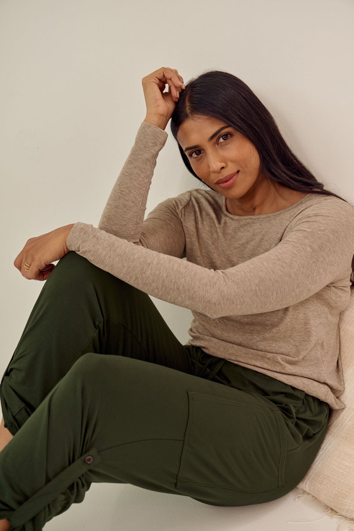Bamboo Body - Sadie - Neck Bamboo/Wool Layering Knit