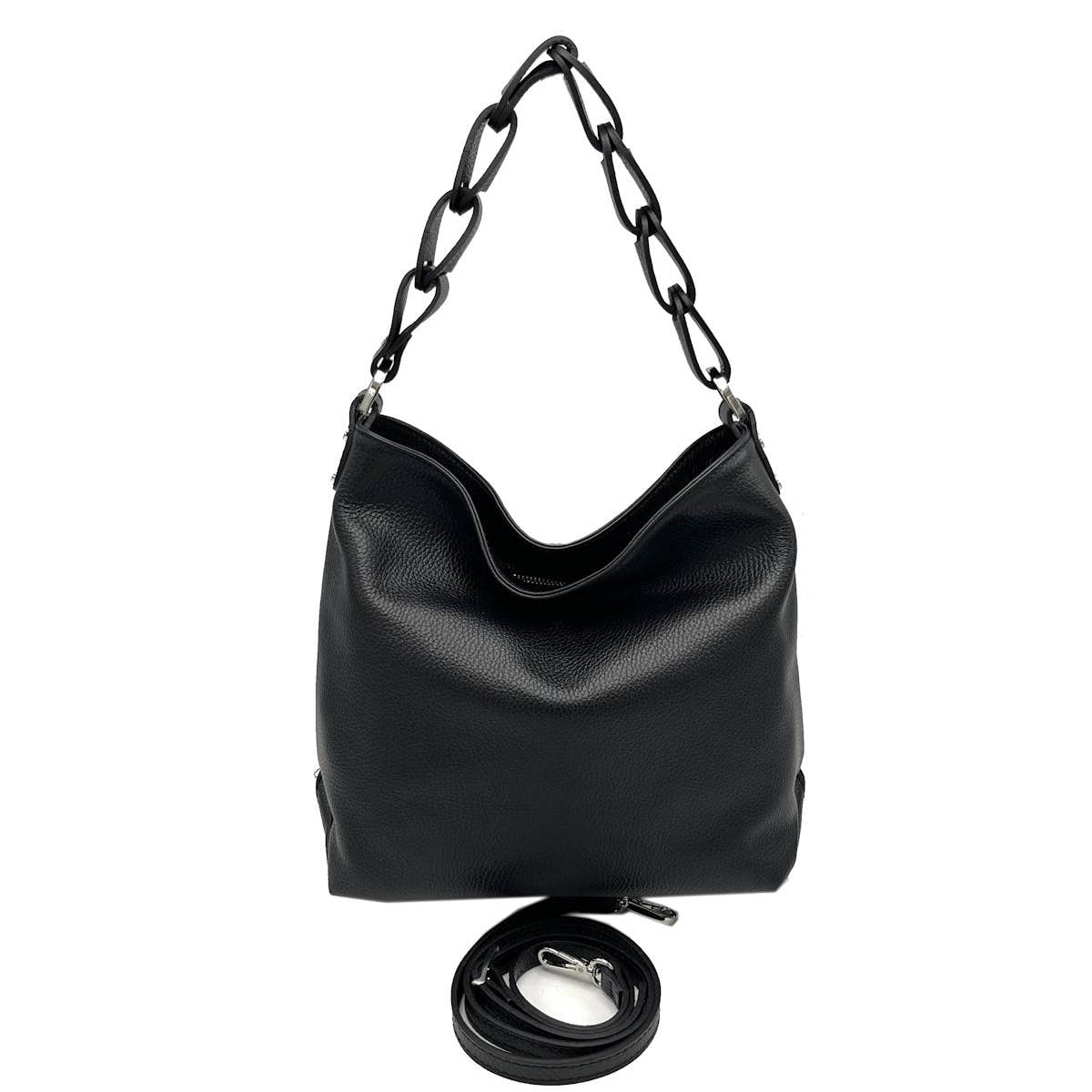 Genuine Leather Hobo Style Bag Made in Italy - Various Colours