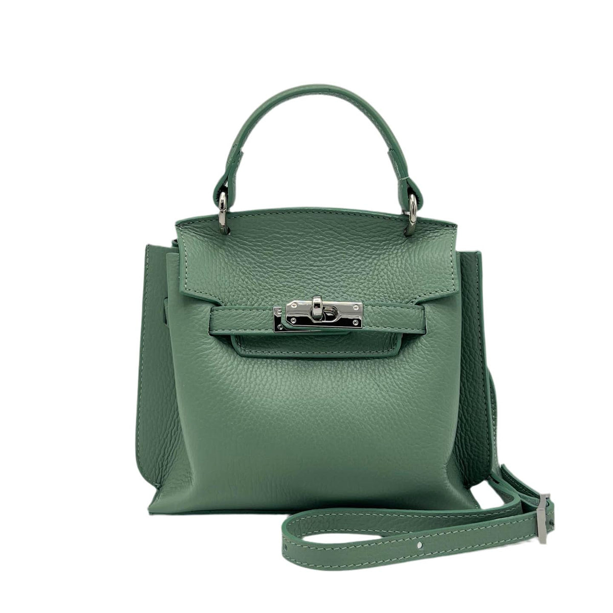 Genuine Leather Small Shoulder Bag Made in Italy - Carious Colours
