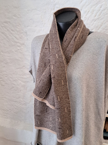 Flo Stone Cashmere Merino Luxe 2 Tone Keyhole Scarf - Various Colours