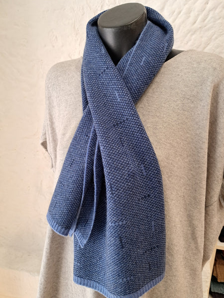Flo Stone Cashmere Merino Luxe 2 Tone Keyhole Scarf - Various Colours