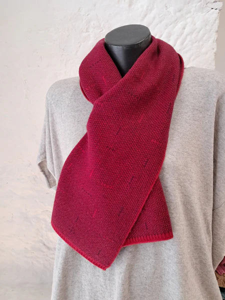Flo Stone Cashmere Merino Luxe 2 Tone Keyhole Scarf - Various Colours