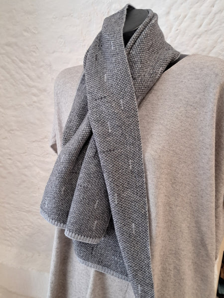Flo Stone Cashmere Merino Luxe 2 Tone Keyhole Scarf - Various Colours