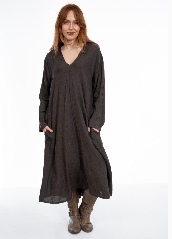 The Italian Cartel - Concetta - Italian Linen Midi Dress