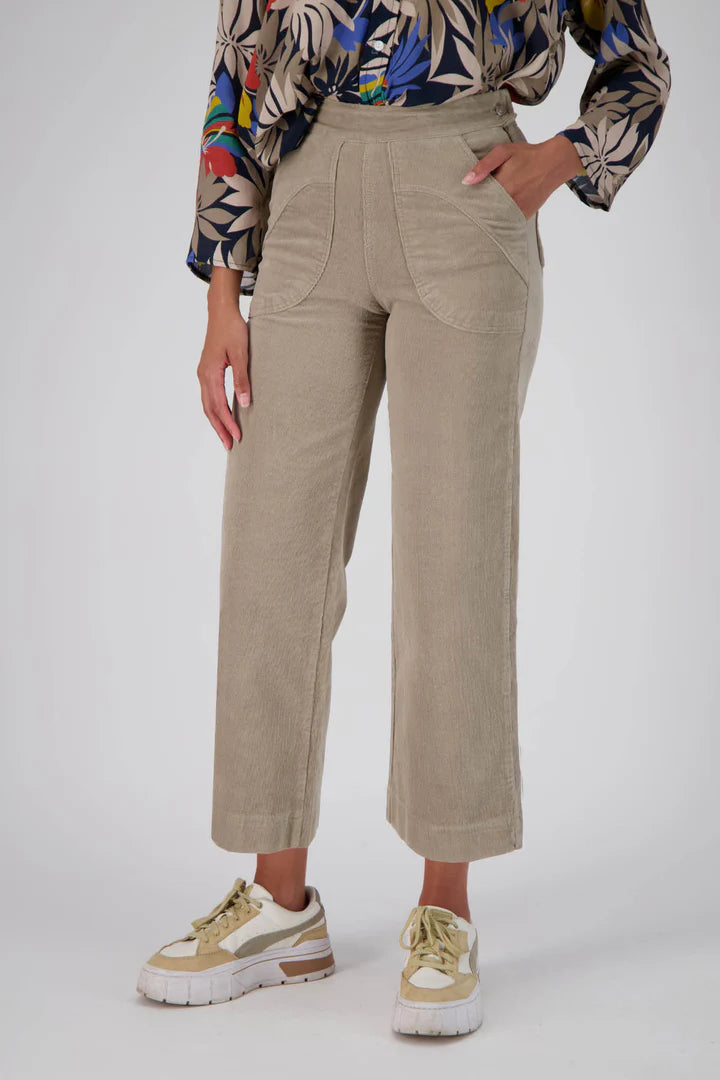 Olga De Polga ‘Peggy’ Fine Cord Pants - Oat - LAST PAIR - Size XS