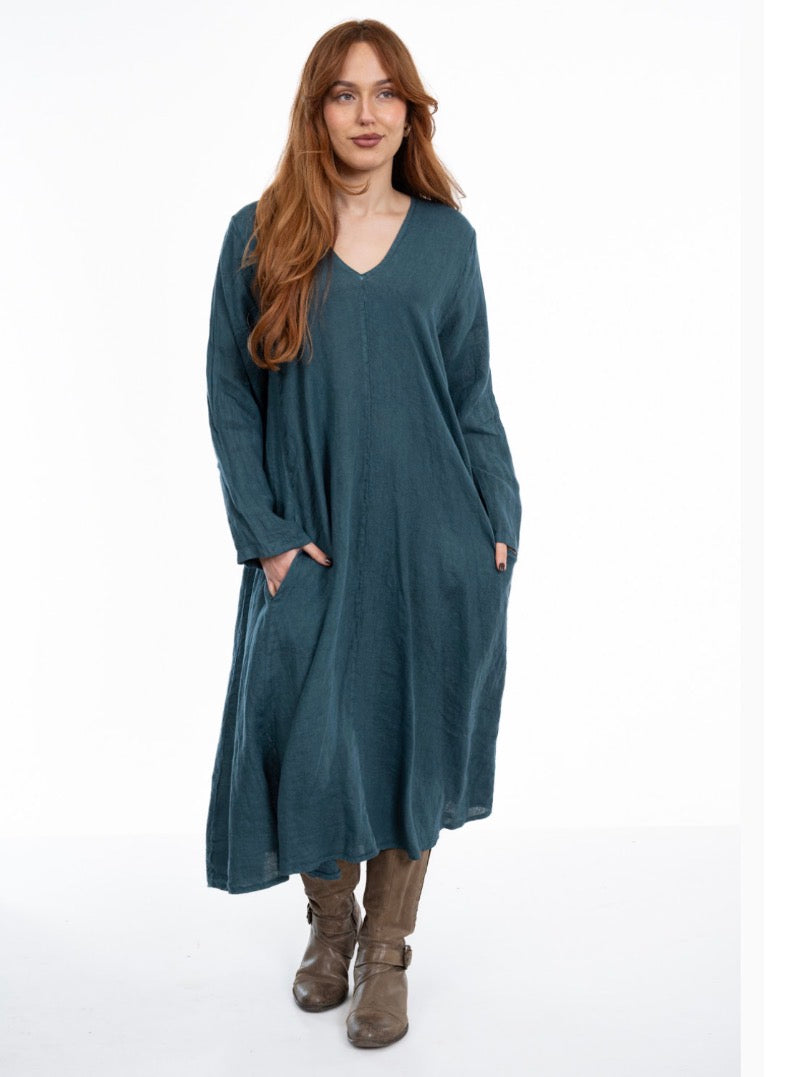 The Italian Cartel - Concetta - Italian Linen Midi Dress