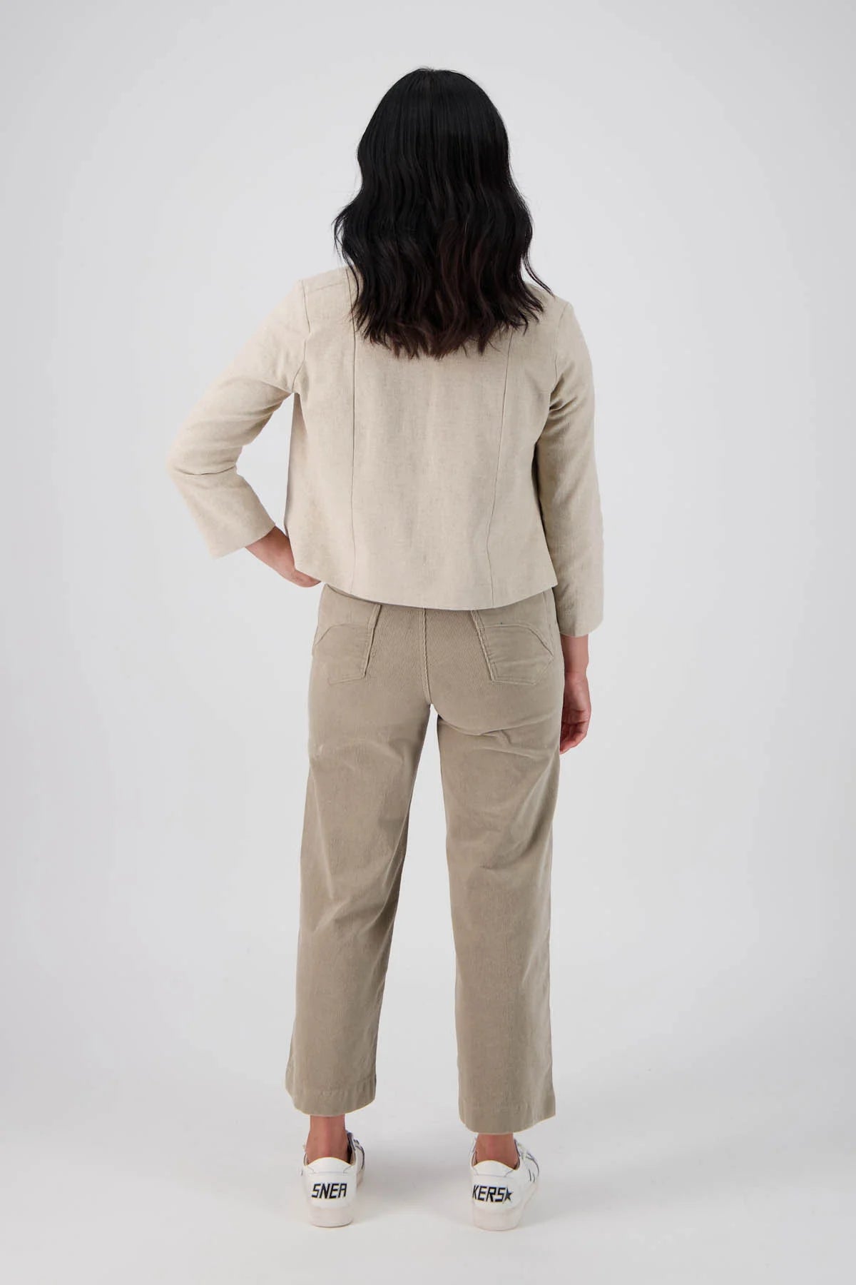 Olga De Polga ‘Peggy’ Fine Cord Pants - Oat - LAST PAIR - Size XS