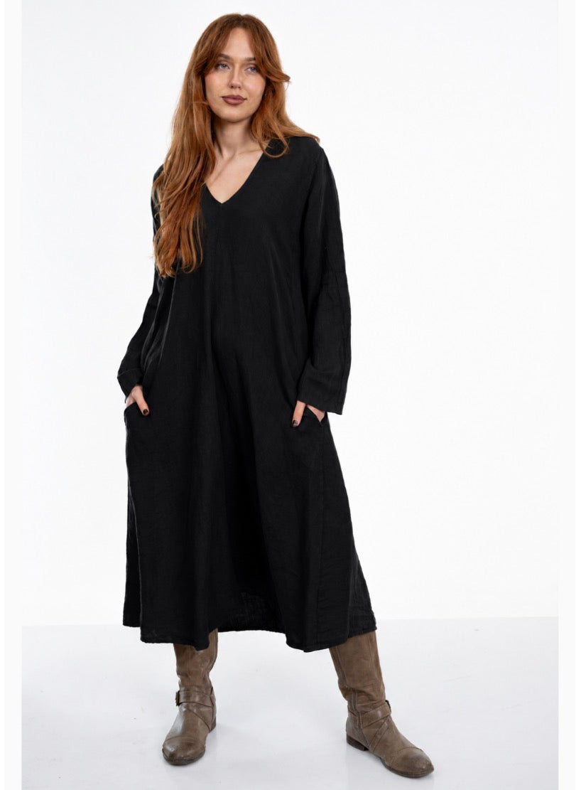 The Italian Cartel - Concetta - Italian Linen Midi Dress