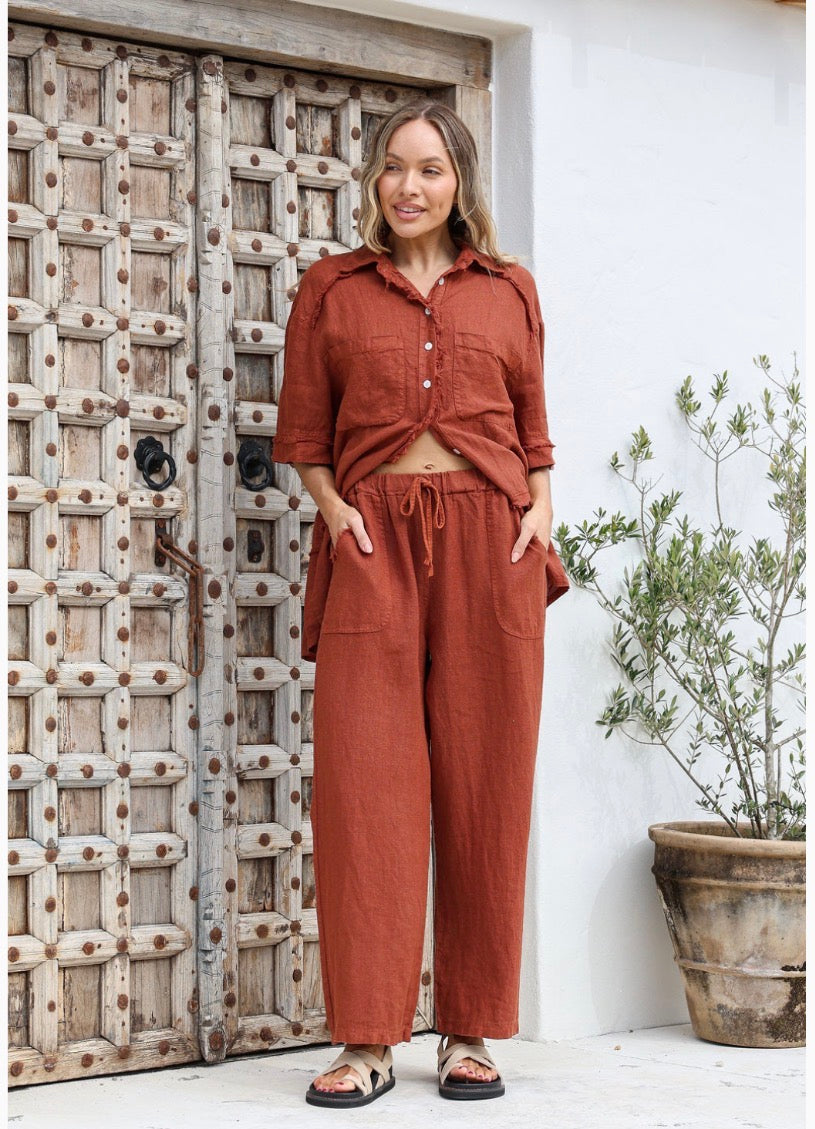 Free Angel - Relassare - Italian Linen Relax Fit Pants