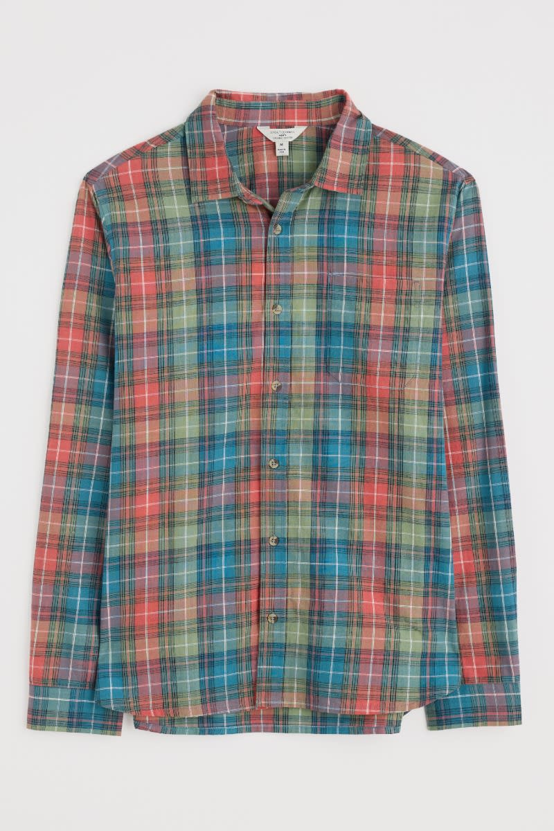 Seasalt Cornwall - Men's 'Banyan' Checked Cotton Shirt - Fissle Multi