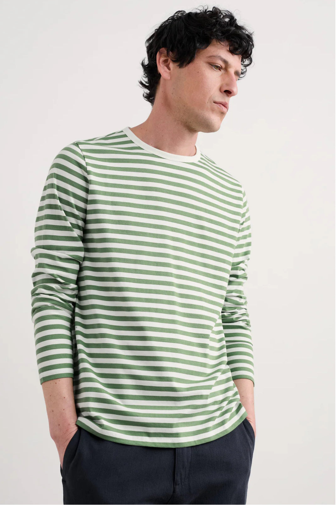 Seasalt Cornwall - Men's 'Sailor' Shirt-Mini - Cornish Willow Chalk