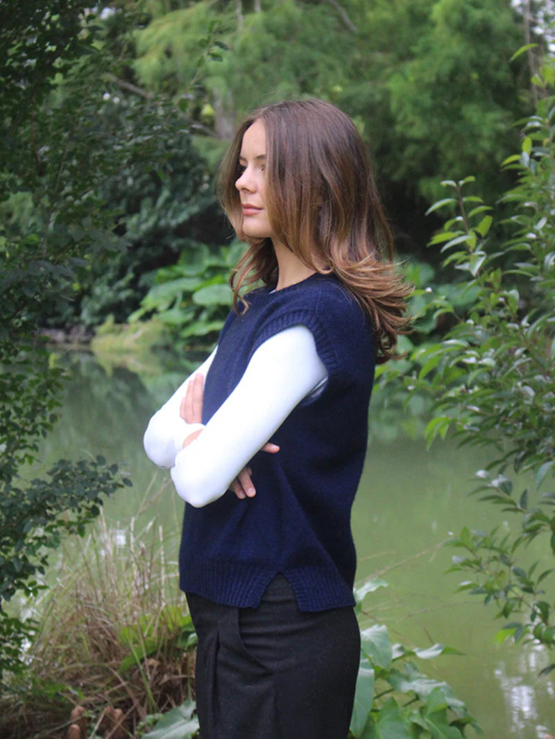 Lothlorian ‘Serene’ Knit Vest Possum Merino - Various Colours