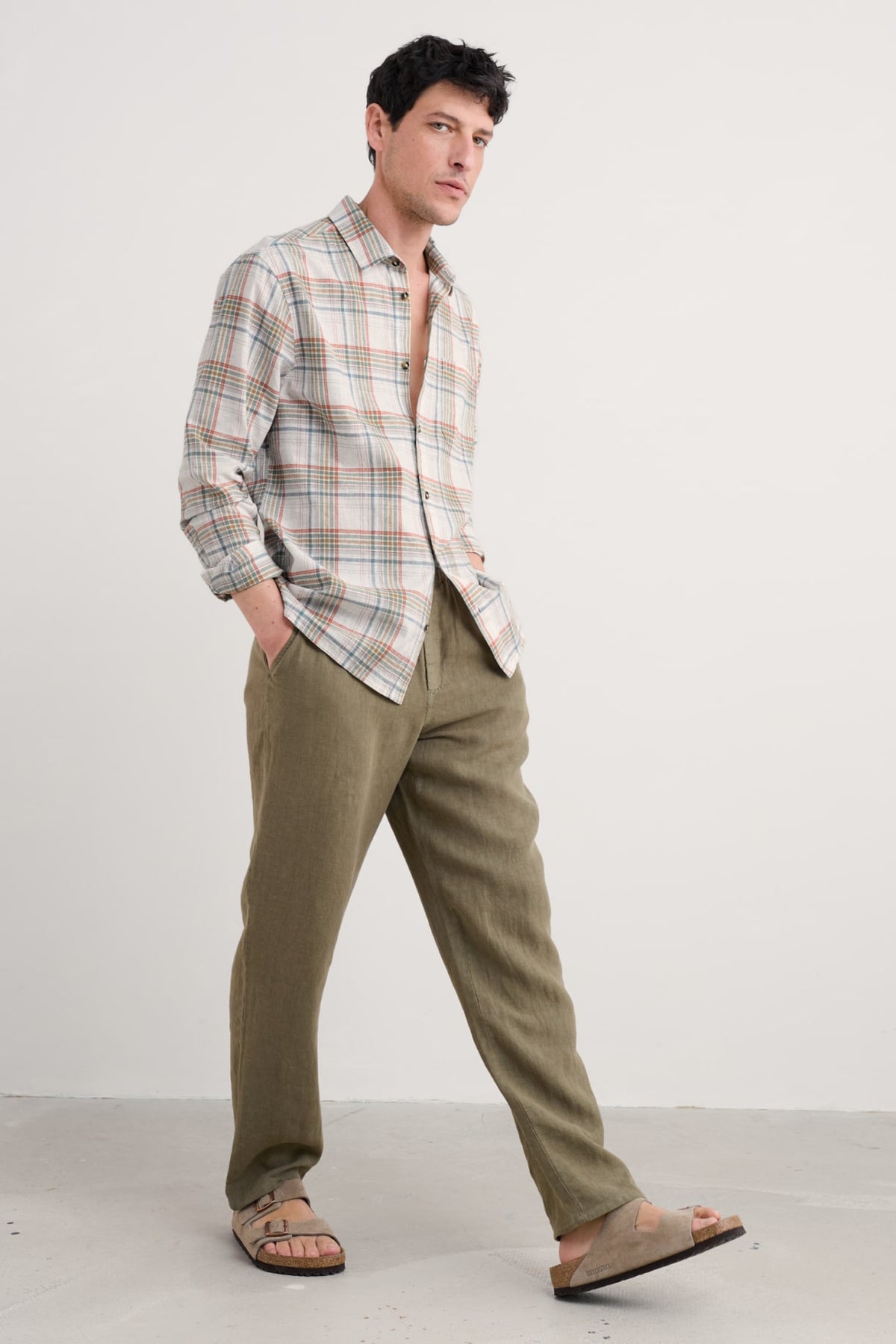 Seasalt Cornwall - Men's 'Dip Circle' Check Shirt - Tekka Multi