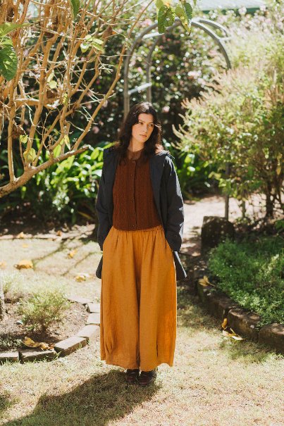 Montaigne - Eadie - French Linen Pants with Drawstring