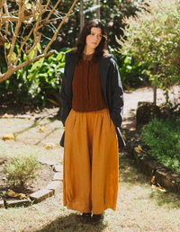 Montaigne - Eadie - French Linen Pants with Drawstring - 103