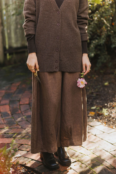 Montaigne - Eadie - French Linen Pants with Drawstring
