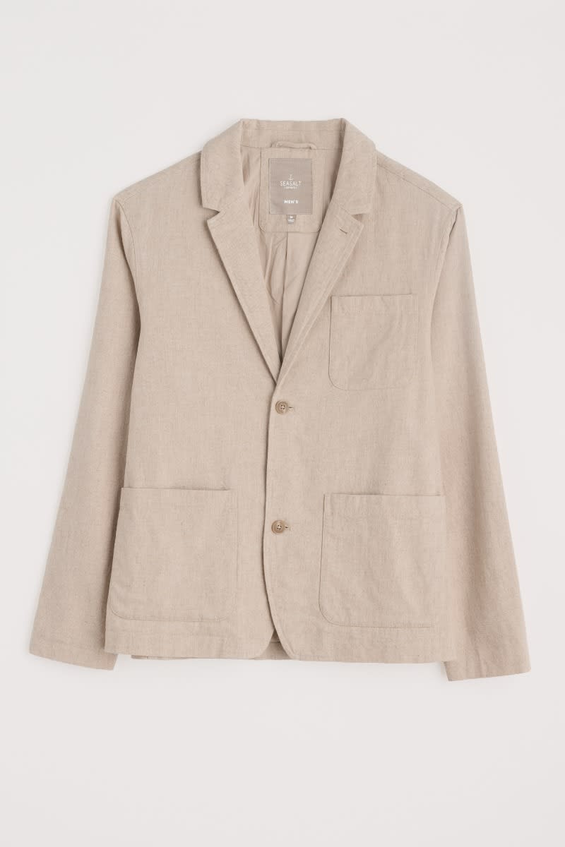 Seasalt Cornwall - Men's 'Messack' Jacket - Undyed Linen