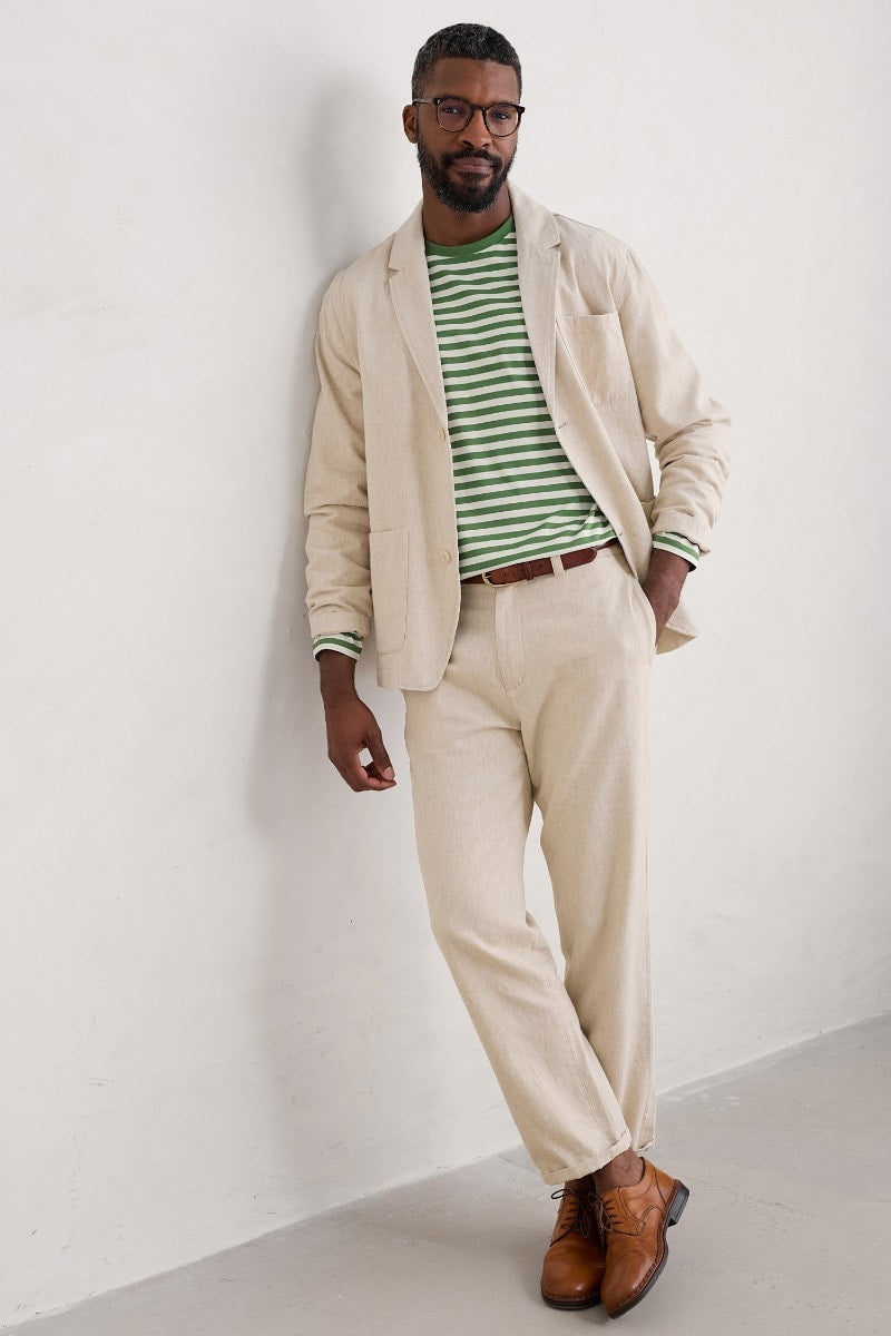Seasalt Cornwall - Men's 'Messack' Jacket - Undyed Linen