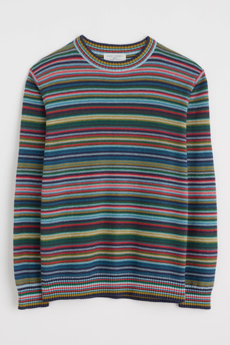 Seasalt Cornwall - Men's 'Trenale' Jumper - Sown Multi