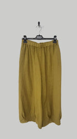 Montaigne ‘Eadie’ Italian Linen Wide Leg Gathered Pants - Various Colours