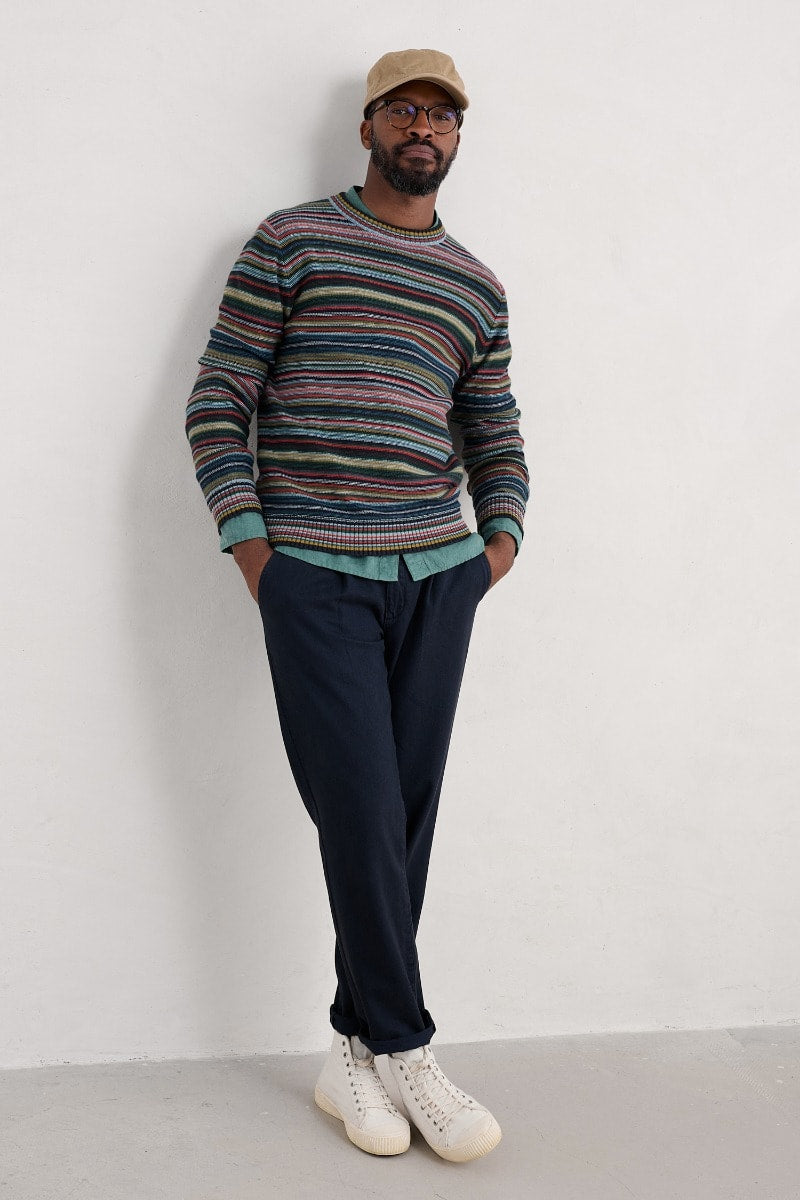 Seasalt Cornwall - Men's 'Trenale' Jumper - Sown Multi