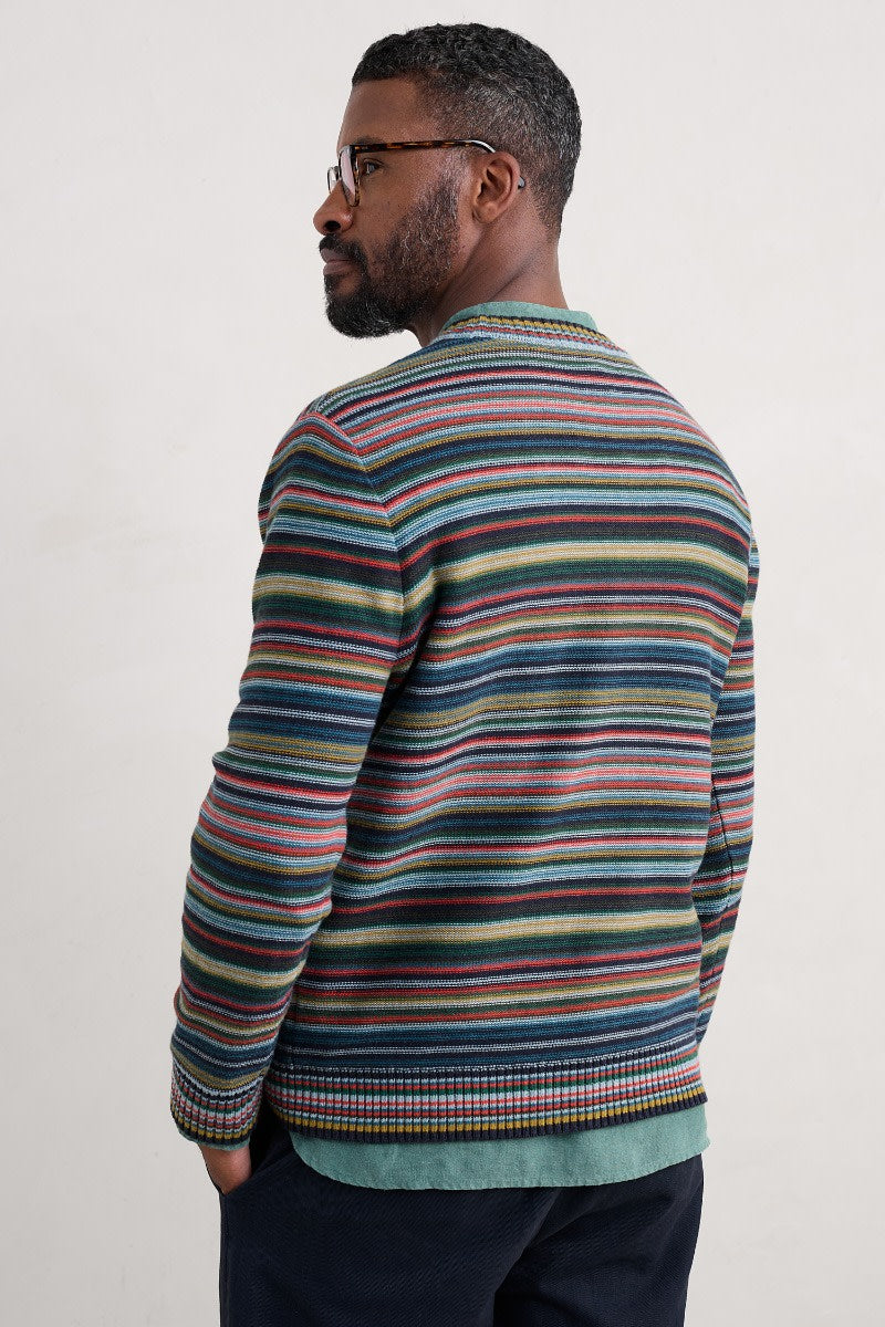 Seasalt Cornwall - Men's 'Trenale' Jumper - Sown Multi