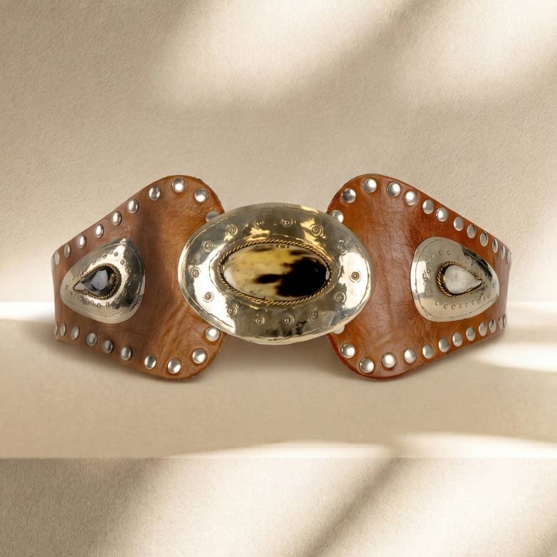 Atlas - Sash Leather Belt - Brown