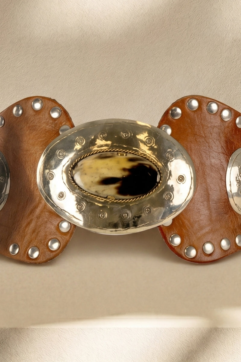 Atlas - Sash Leather Belt - Brown