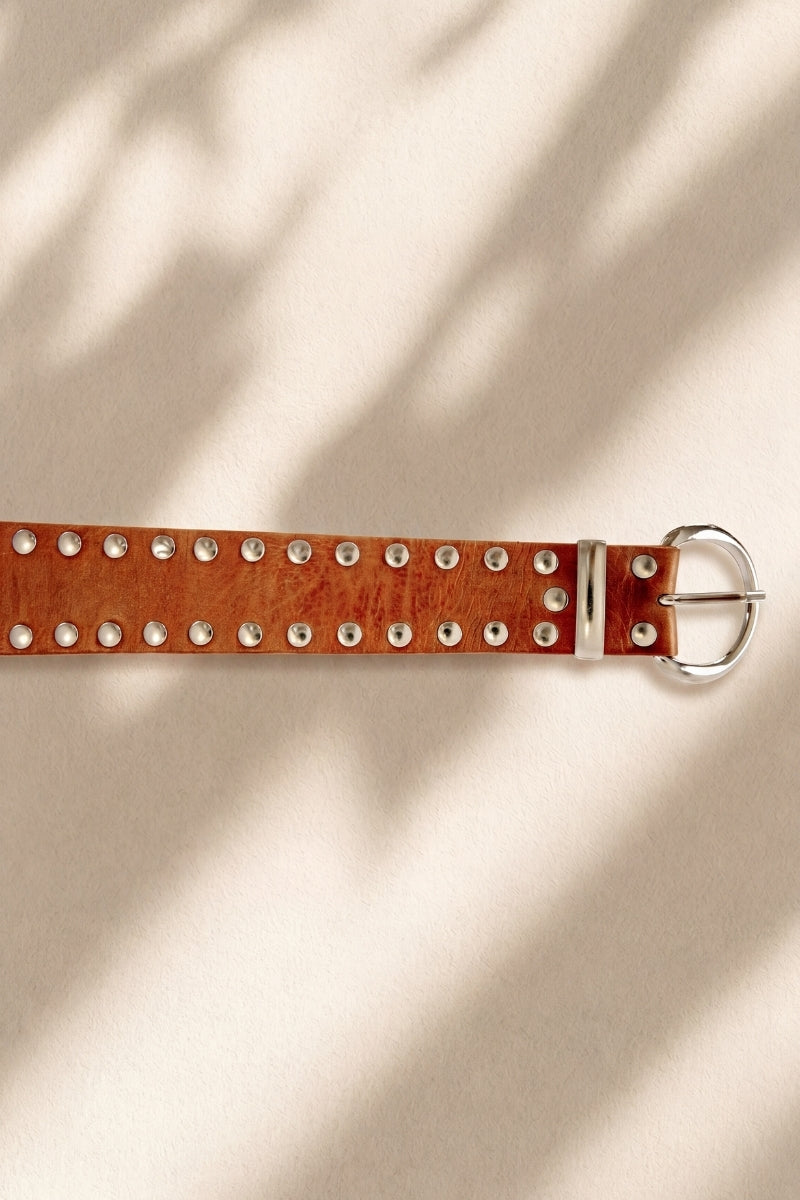 Atlas - Sash Leather Belt - Brown
