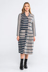 Kokomarina ‘Takea’ Dress Stripe - Navy & Beige