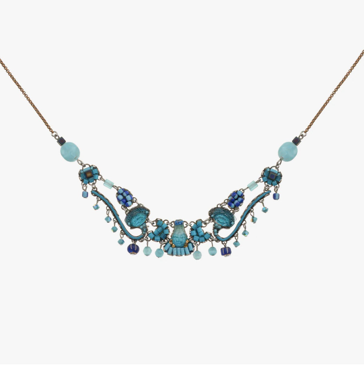 AYALA BAR - Beaded Necklace - Blue Bayou Heaven